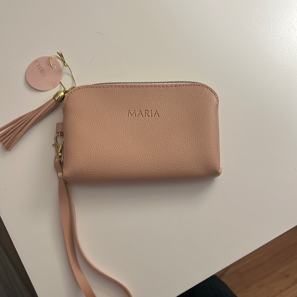 MARIA pink wristlet